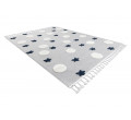 Detský koberec YOYO GD75 sivý / biely - hviezdičky