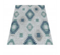 Šnúrkový koberec Bahama sivý / krémový / modrý 