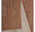 Šňůrkový koberec Relax ramka cihlový, kruh