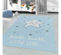 Detský protišmykový koberec Play hviezda modrá