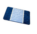 Koupelnový kobereček SIENA modrý, tečky / pruhy
