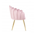 Jídelní židle LANA sametová růžová 850030