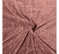 Jemná deka CINDY s reliéfním vzorem - pudrová