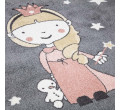 Dětský koberec Anime 893 šedý