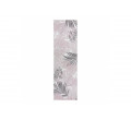 Koberec / behúň šnúrkový SIZAL SION Lístie Palmy, tropický 2837 ploské tkanie biely / ružový