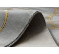 Koberec EMERALD exkluzivní 1010 glamour, styl kruhy šedý/zlatý