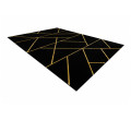 Koberec EMERALD exkluzívny 1012 glamour, sty geometrický čierny / zlatý