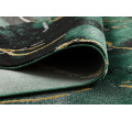 Koberec EMERALD exkluzívny 1018 glamour, styl marmur fľaškovo zelený / zlatý