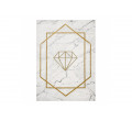 Koberec EMERALD exkluzívny 1019 glamour, styl diament, marmur krém / zlatý