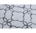 Koberec MEFE 8504 KONICZYNA, květy - tmavě šedý