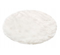Koberec PEAU DE MOUTON 2 kruh biely