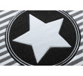Koberec PETIT STAR HVĚZDA kruh šedý