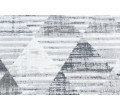 Koberec POLI 9051 Geometrický, trojúhelníky bílý / šedý