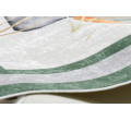 Koberec protišmykový ANDRE 1088 Abstrakcia, ramka - biely / zelený