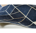 Koberec protiskluzový ANDRE 1216 Kostka, geometrický - modrý