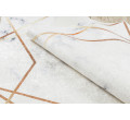 Koberec protiskluzový ANDRE 1220 Marmur, geometrický - bílý