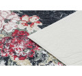 Koberec protišmykový ANDRE 1816D Kvety vintage - biely / červený