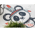Koberec protišmykový BAMBINO 1129 Panda pre deti - krémový