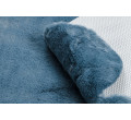 Koberec protišmykový SHAPE 3146 Medveď Shaggy - modrý plyš