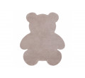 Koberec protišmykový SHAPE 3146 Medveď Shaggy - ružový plyš