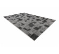 Koberec SIZAL LOFT 21107 Geometrický stříbrný/černý/šedý