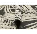 Koberec šnúrkový  Lejda 12506/591 Palmové lístie, antracitový