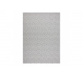 Koberec šnúrkový SIZAL FLAT 48607637 štvorce, romby - sivý / krém