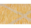 Koberec šnúrkový SIZAL PATIO ploské tkanie 3075 romby žltý / béžový