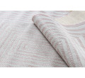 Koberec šňůrkový SIZAL SION Labirynt 22376 ploské tkaní růžový/bílý