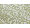 Koberec šnúrkový SIZAL SION Lístie, tropický 22128 ploské tkanie biely / zelený