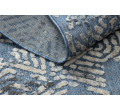 Koberec SOLE D3841 Heksagony - ploské tkaní modrý/béžový