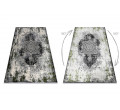 Koberec VINCI 1516 Rozeta vintage - strukturální - sloní kost / zelený