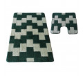 Sada koupelnových koberečků Montana Bornova XL zelená