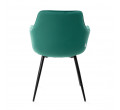 Jídelní židle ANDRE sametová zelená ALL 847306