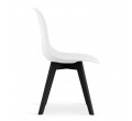 Jedálenská stolička KITO biela (čierne nohy) 