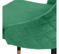 Židle LOGAN sametová zelená ALL 807829