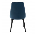 Jídelní židle LOUIS RIBBON sametová modrá 848914