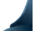 Jedálenská stolička LOUIS RIBBON zamatová modrá 848914