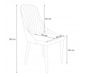 Židle LOUIS grafitová ALL 970539