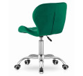 Kancelárska stolička AVOLA zamatová zelená
