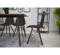 Set dvou jídelních židlí OSAKA káva (černé nohy) 2ks