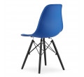 Jedálenská stolička OSAKA modrá (čierne nohy)