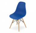 Set jedálenských stoličiek OSAKA modré (hnedé nohy) 4ks