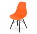 Jedálenská stolička OSAKA oranžová (čierne nohy)