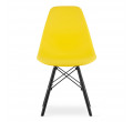 Set jídelních židlí OSAKA žluté (černé nohy) 4ks