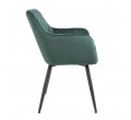 Jídelní židle SHELTON sametová zelená 860480