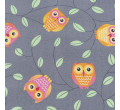 Metrážový koberec HAPPY OWL šedý