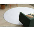 Protiskluzový koberec POSH kruh Shaggy sloní kost, plyš