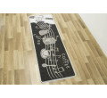 Protiskluzový kuchyňský koberec/ běhoun Flex 951/80 Káva grafitový