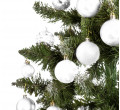 Vianočné guľky - biele 300895B (100ks)